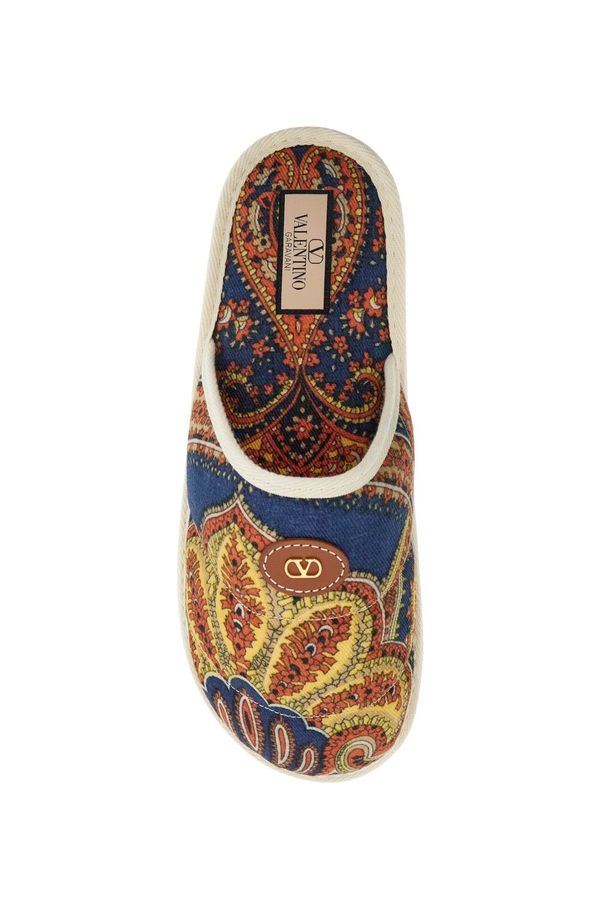 Valentino Garavani Multicolor Floral Cotton Mules