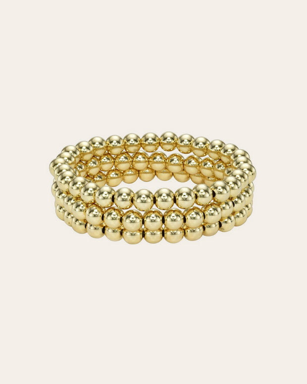 Zoe Lev 6mm Bead Bracelet Stack