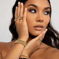 Zoe Lev 6mm Gold Bead Bracelet