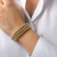 Zoe Lev 6mm Bead Bracelet Stack