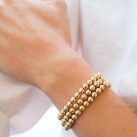 Zoe Lev 6mm Gold Bead Bracelet