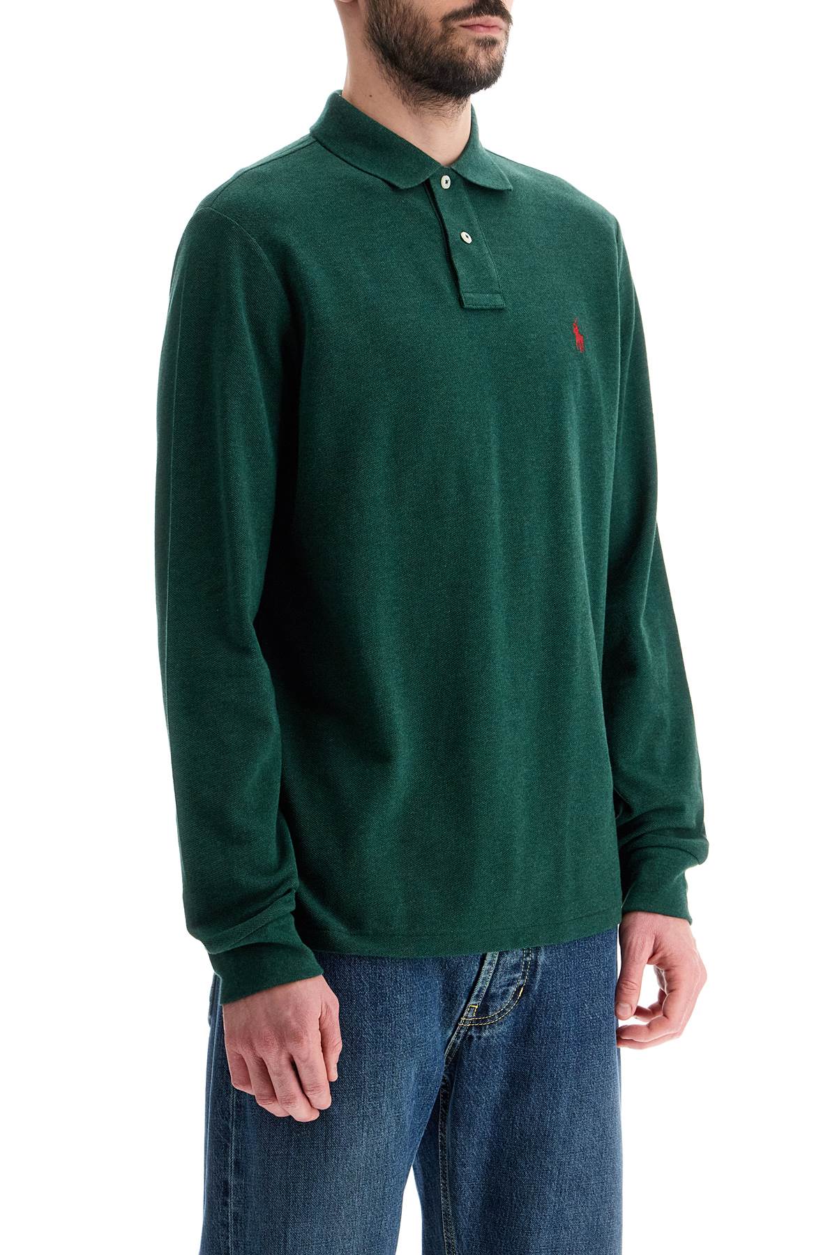 Polo Ralph Lauren Custom Slim Fit Long Sleeve Polo Shirt