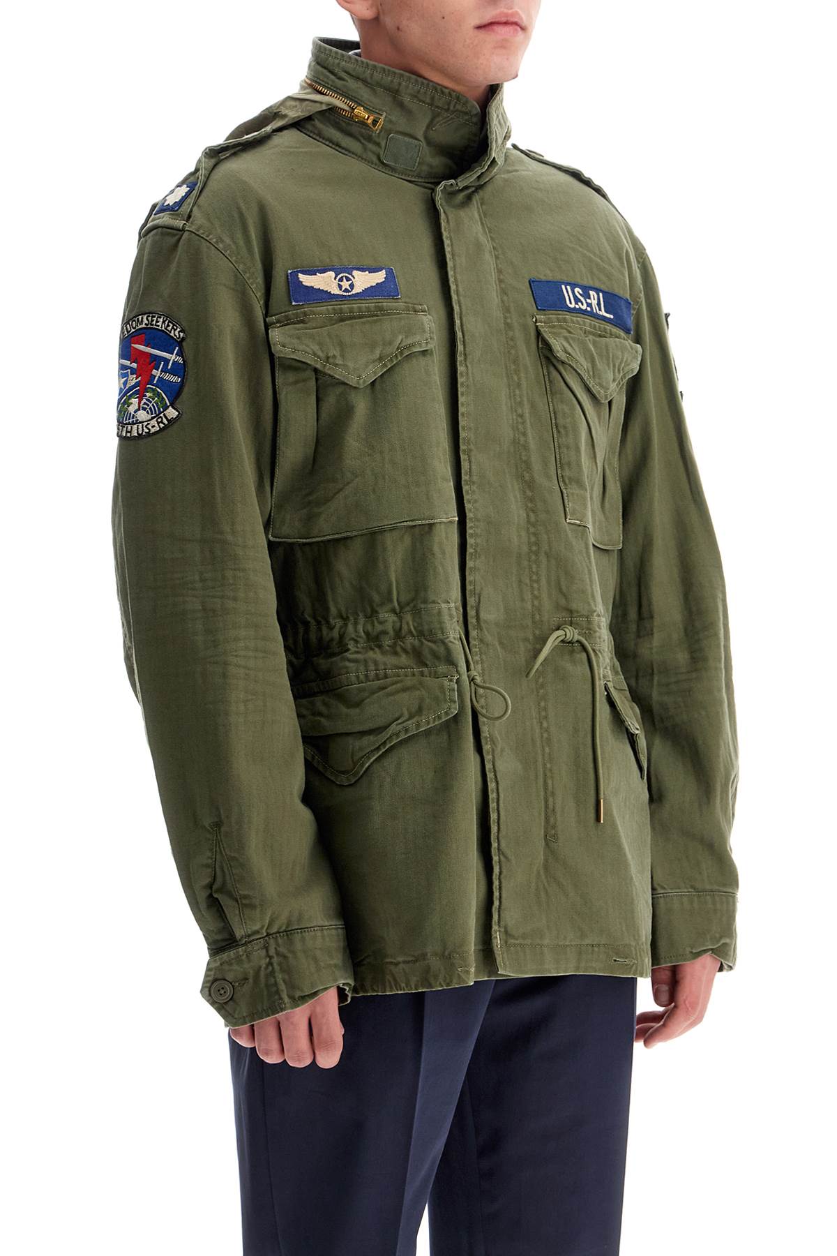 Polo Ralph Lauren Herringbone Cotton Military Jacket