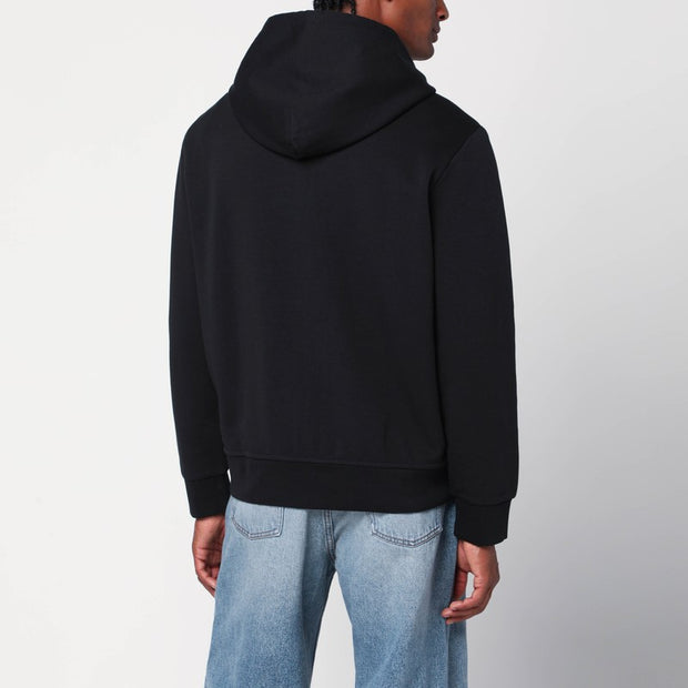 Polo Ralph Lauren Black Zip Sweatshirt In Cotton Blend