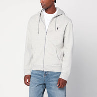 Polo Ralph Lauren Gray Zip Sweatshirt In Cotton Blend