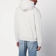 Polo Ralph Lauren Gray Zip Sweatshirt In Cotton Blend