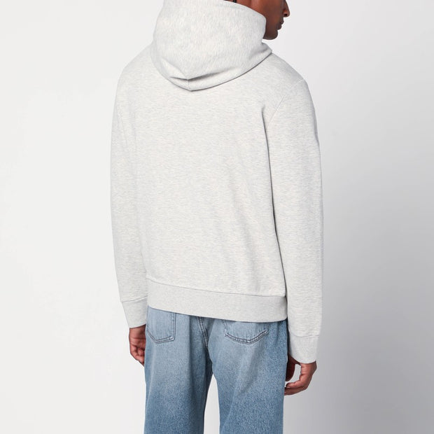 Polo Ralph Lauren Gray Zip Sweatshirt In Cotton Blend