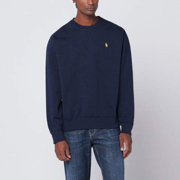 Polo Ralph Lauren Navy Blue Cotton-blend Sweatshirt