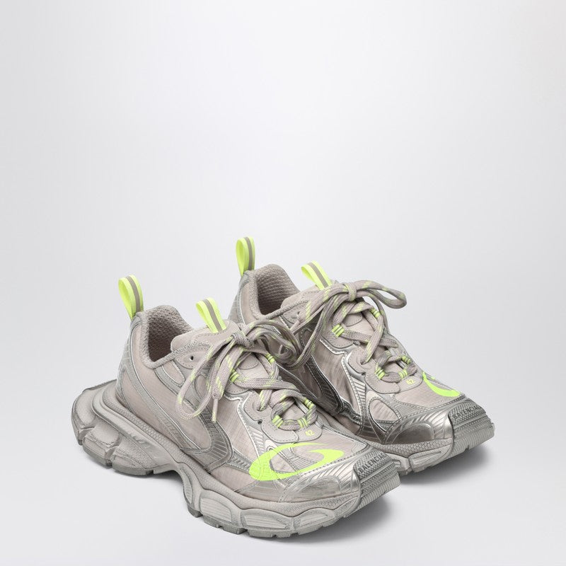 Balenciaga 3XL Taupe/neon Yellow Sneakers In Mesh And Polyurethane