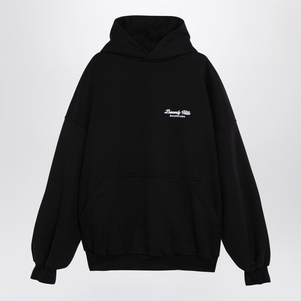 Balenciaga Hoodie Over Beverly Hills - Black