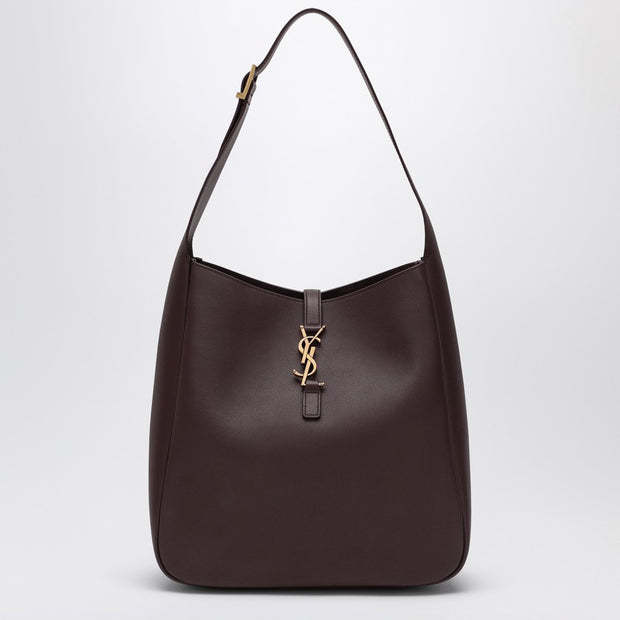 Saint Laurent Large Le 5 À 7 Brown Leather Bag