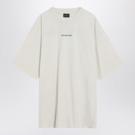 White New Balenciaga Back Medium Fit T-shirt
