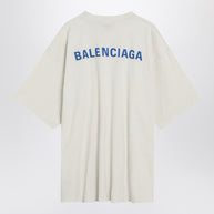 White New Balenciaga Back Medium Fit T-shirt