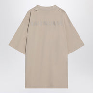 Beige New Balenciaga Back Medium Fit T-shirt