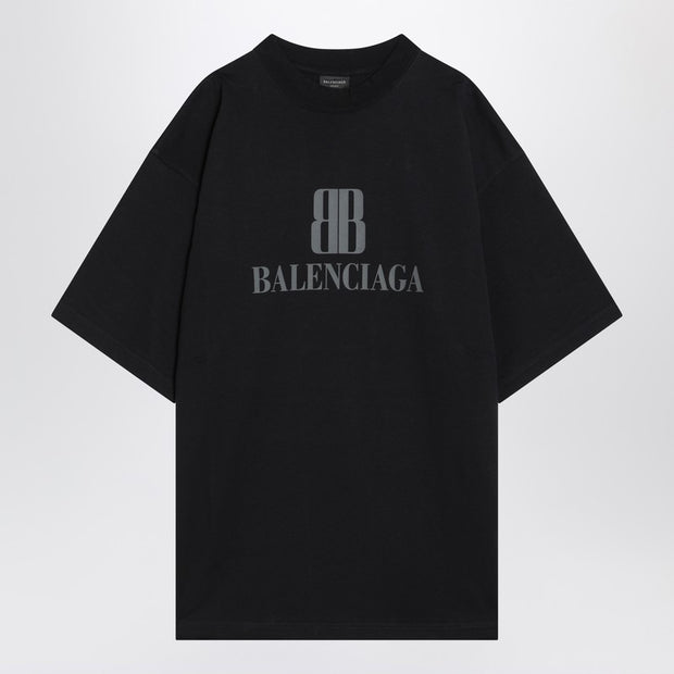 Balenciaga Faded Black Nano BB Medium Fit T-shirt