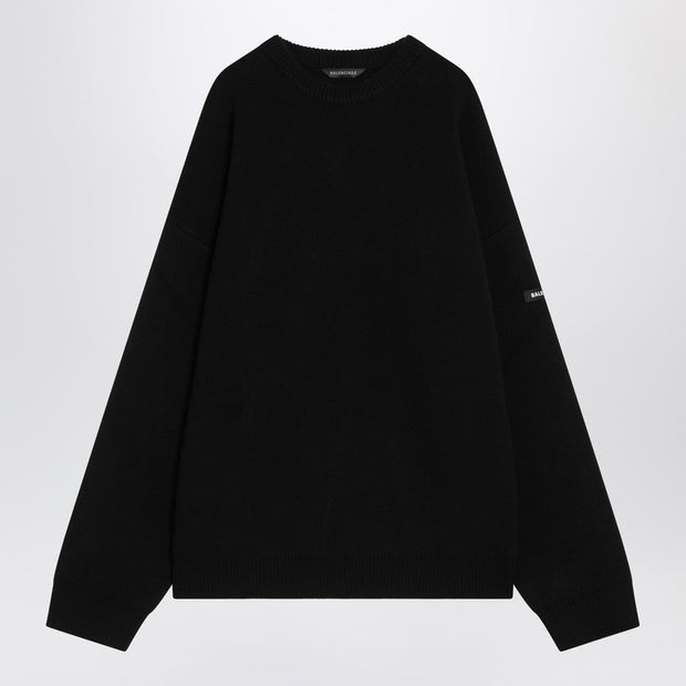 Balenciaga Black Wool Knit Sweater