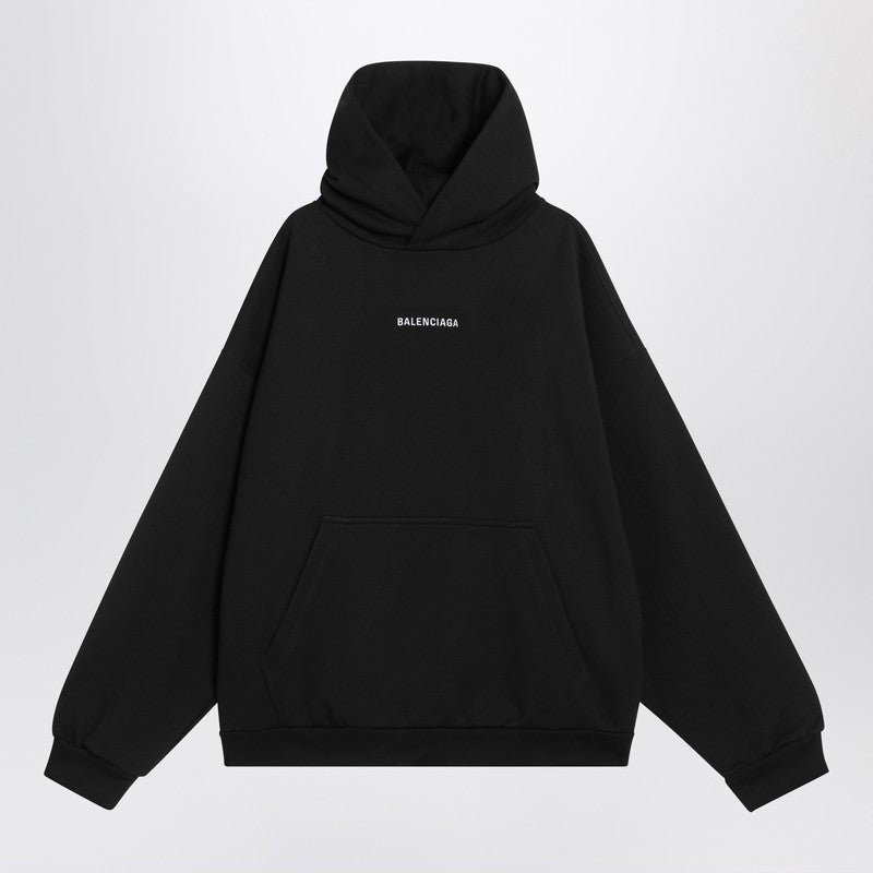 Black New Balenciaga Back Medium Fit Sweatshirt