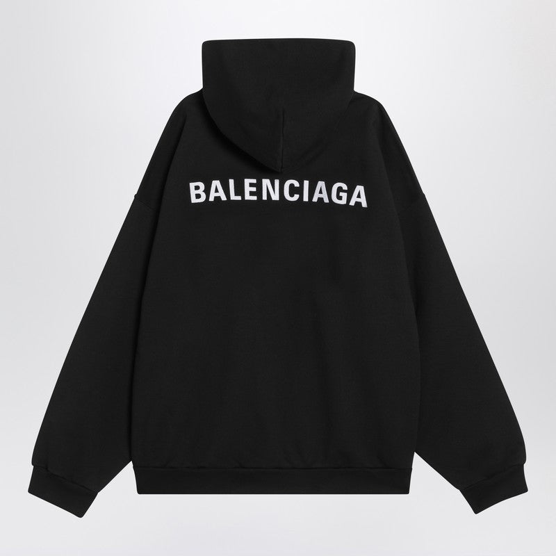Black New Balenciaga Back Medium Fit Sweatshirt
