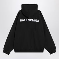 Black New Balenciaga Back Medium Fit Sweatshirt