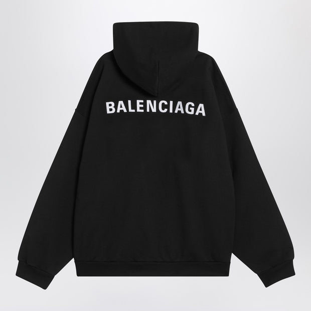 Black New Balenciaga Back Medium Fit Sweatshirt