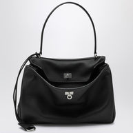 Balenciaga Medium Black Rodeo Bag In Hammered Calfskin