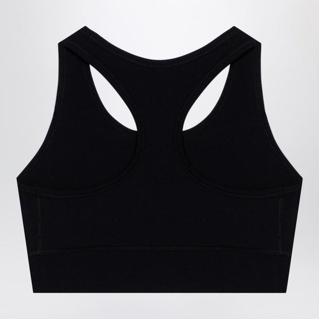 Balenciaga Black Activewear Sleeveless Top In Matt Nylon Blend