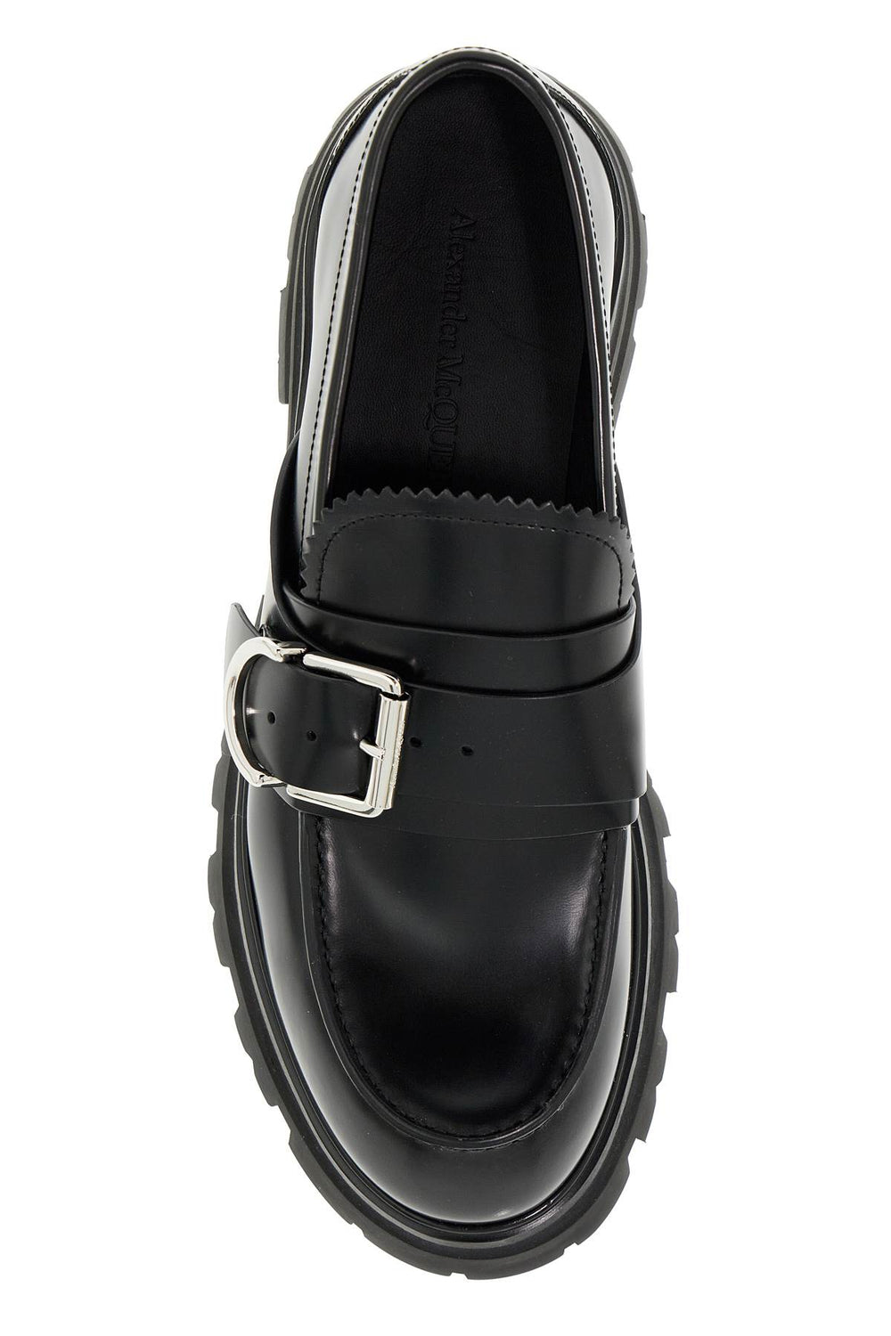 Alexander Mcqueen Brushed Leather Wander Loafers