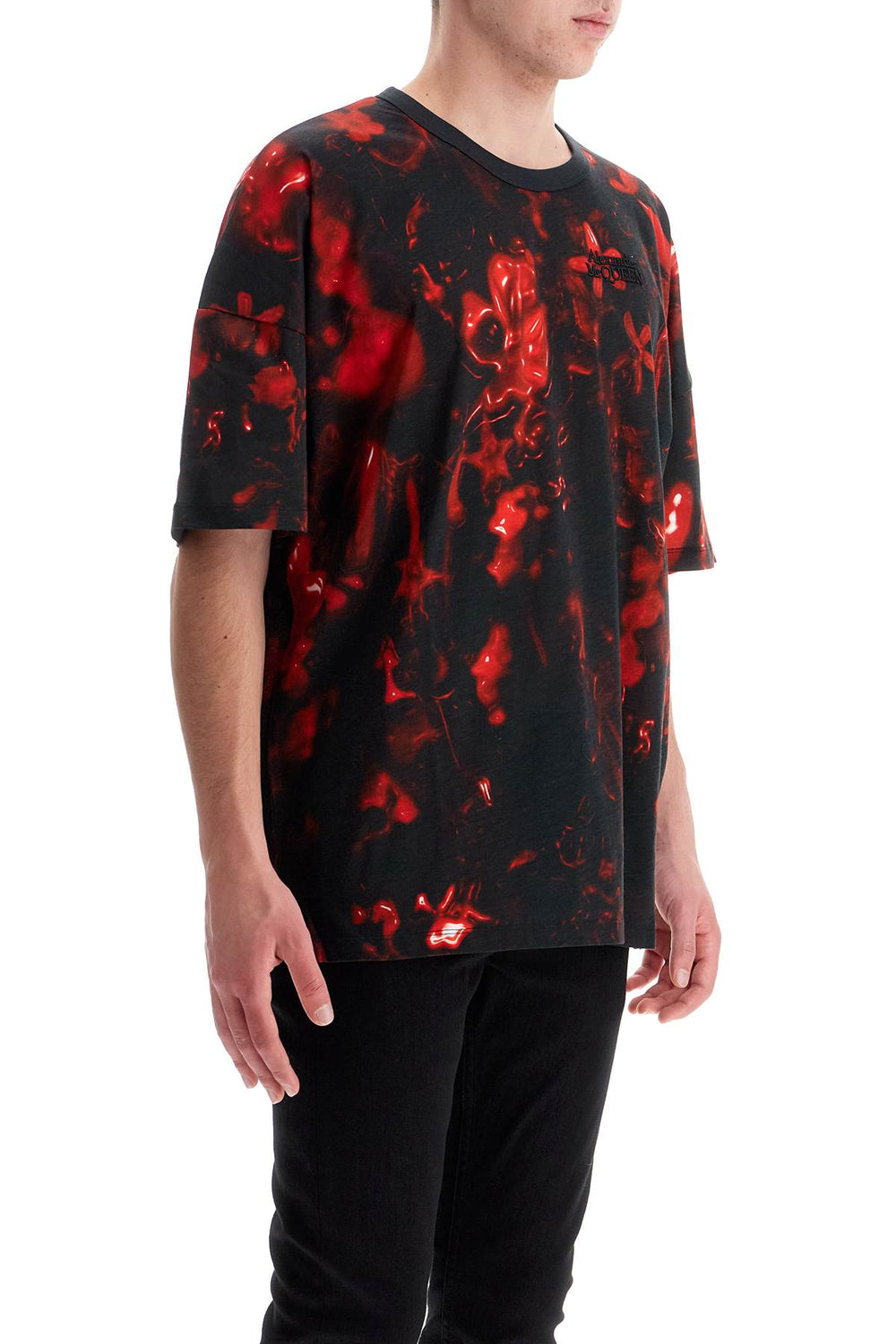 Alexander Mcqueen Oversized Printed T-Shirt