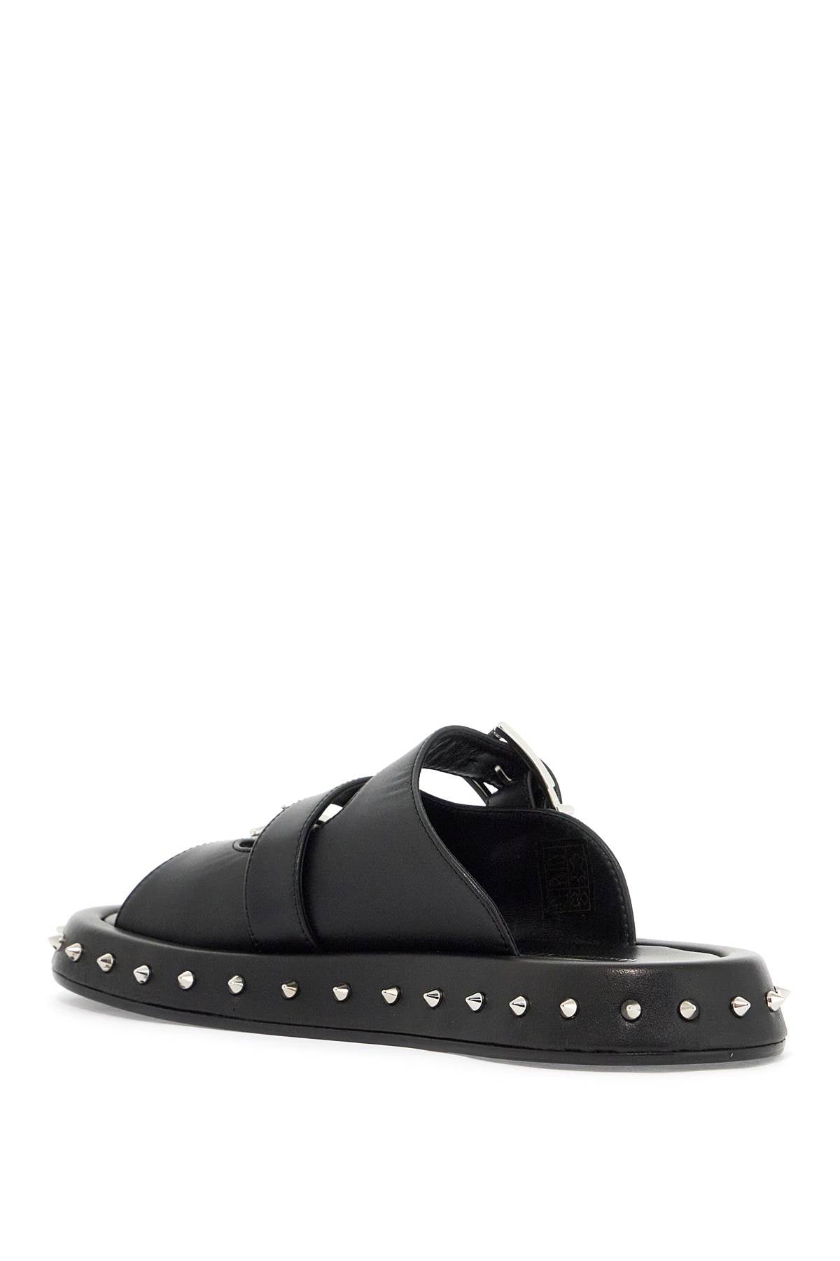 Alexander Mcqueen Leather Punk Slides