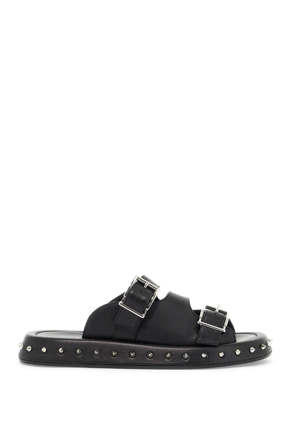 Alexander Mcqueen Leather Punk Slides