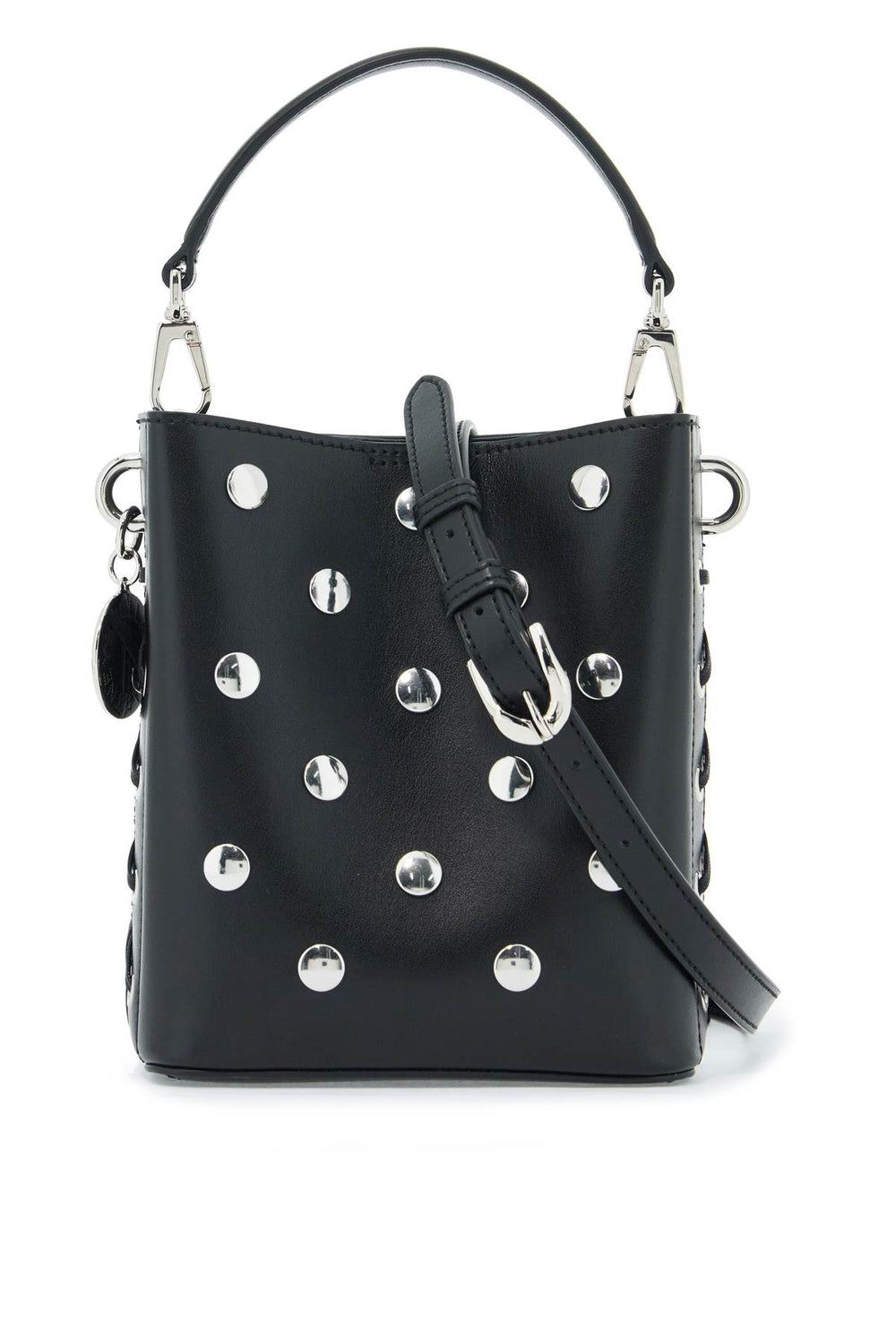 Stella McCartney Frayme Studded Mini Bucket Bag