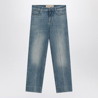 Valentino Faded-effect Blue Jeans