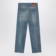 Valentino Faded-effect Blue Jeans