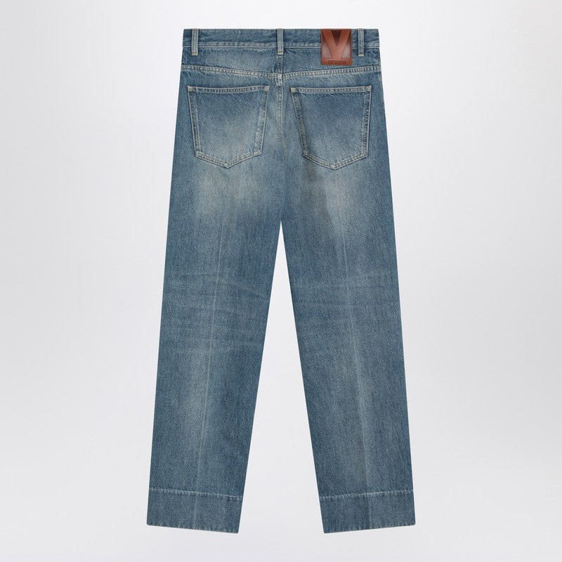 Valentino Faded-effect Blue Jeans