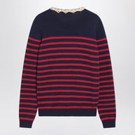 Blue Striped Chez Valentino Sweater