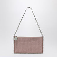 Stella McCartney Falabella Pink Clutch Shoulder Bag With Rhinestones