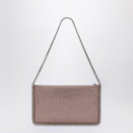 Stella McCartney Falabella Pink Clutch Shoulder Bag With Rhinestones