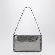Stella McCartney Falabella Grey Metallic Clutch Shoulder Bag