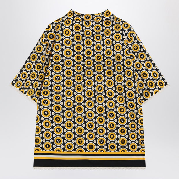Valentino Bowling Shirt With Bulles Royales Print