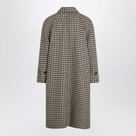 Valentino Coat With Vichy Pattern In Cotton And Wool