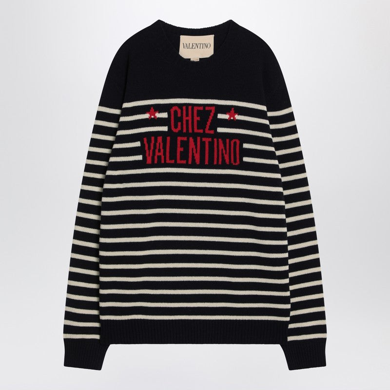 Sweater With Jacquard Pattern Chez Valentino