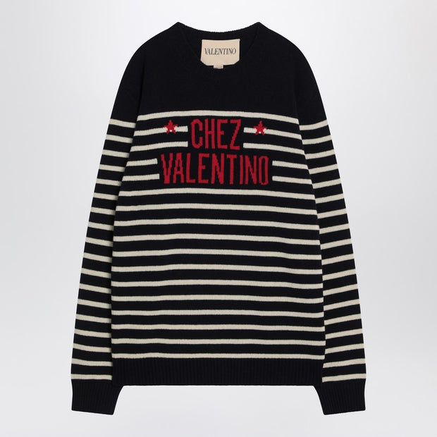 Sweater With Jacquard Pattern Chez Valentino