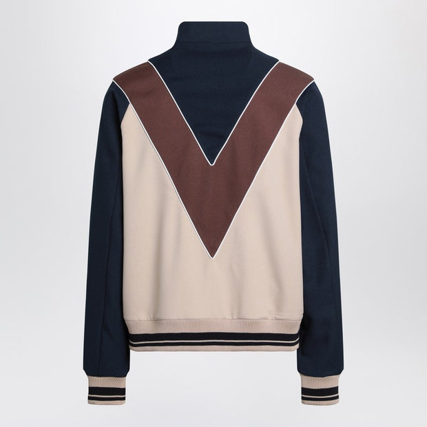 Valentino Zip-up Sweatshirt With VLogo Patch