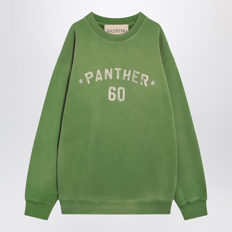 Crew Neck Sweatshirt Chez Valentino Green
