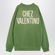 Crew Neck Sweatshirt Chez Valentino Green