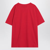 Valentino Red T-shirt With Le Chat De La Maison Print