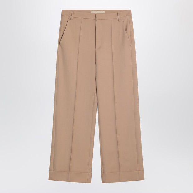 Valentino Camel-coloured Wool Trousers