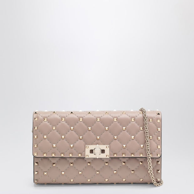 Valentino Garavani Rockstud Spike Crossbody Bag Powder-coloured