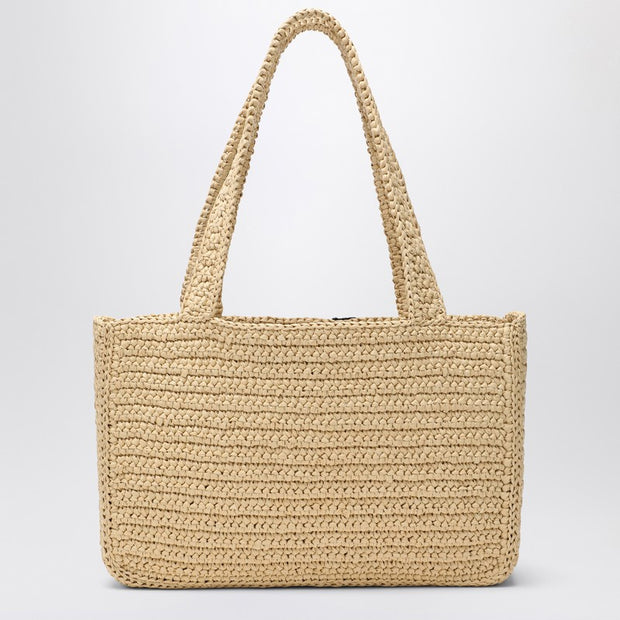 Valentino Garavani Viva Superstar Crochet Medium Natural/black Bag
