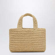 Valentino Garavani Viva Superstar Crochet Small Natural/black Bag